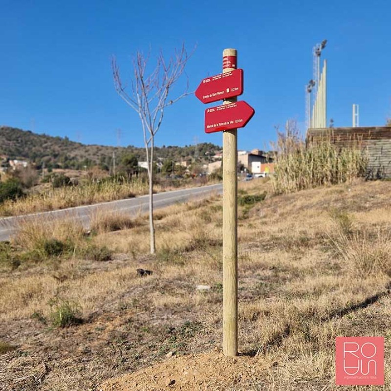 Banderola Senyal direccional CN-03 Red de caminos naturales de España